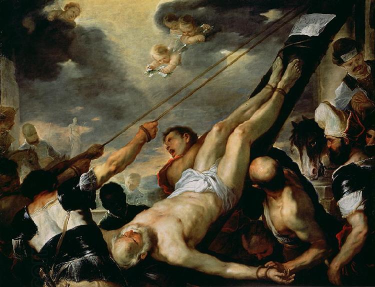 Luca Giordano Crucifixion of St Peter China oil painting art